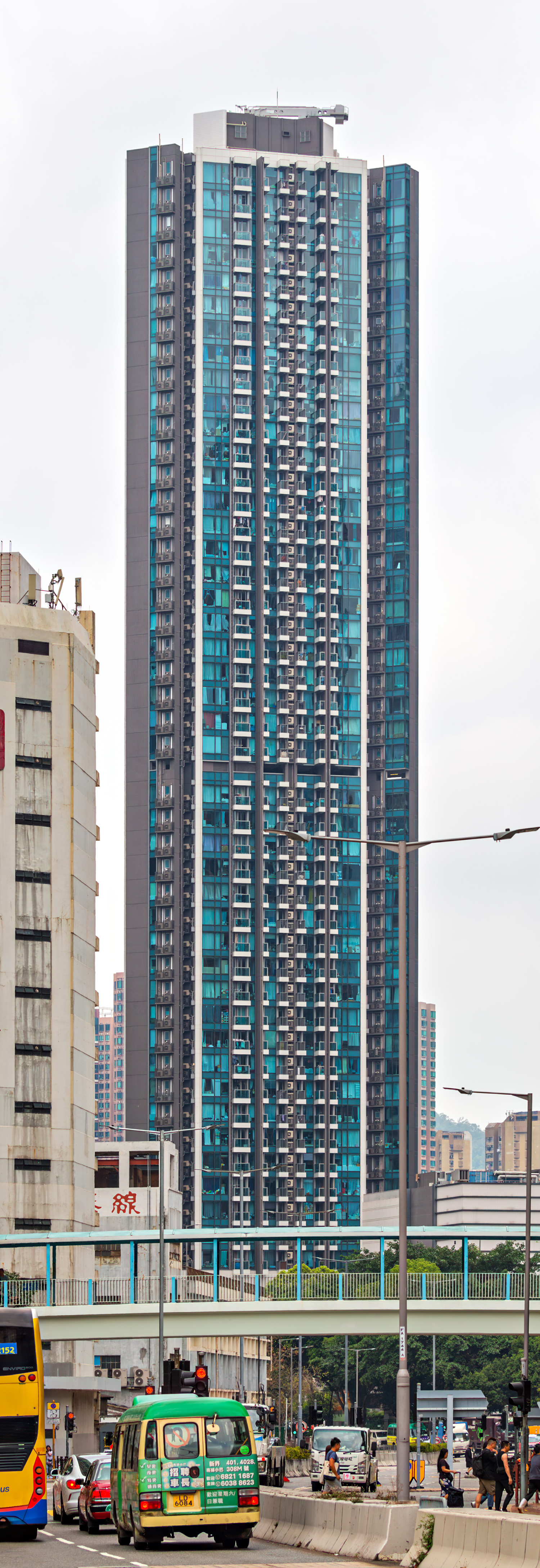 The Pavilia Bay Tower 2, Hong Kong - View from the northeast. © Mathias Beinling